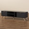 Baxton Studio Kelson Modern and Contemporary Dark Grey and Gold Finished Wood TV Stand 189-11572-ZORO - alternate 4